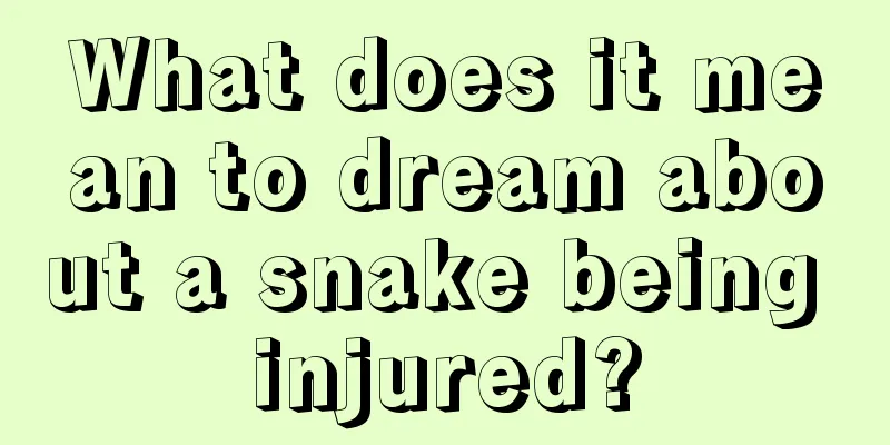 What does it mean to dream about a snake being injured?