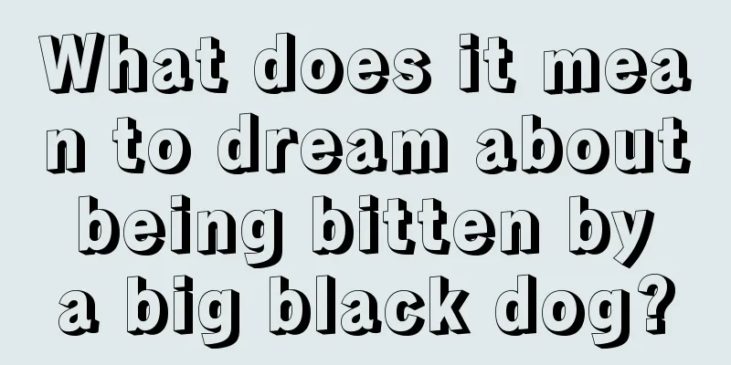 What does it mean to dream about being bitten by a big black dog?