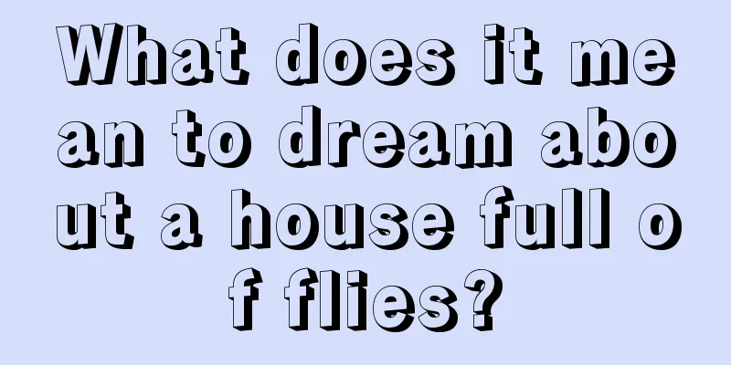 What does it mean to dream about a house full of flies?