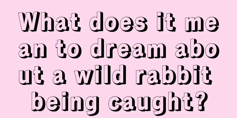 What does it mean to dream about a wild rabbit being caught?