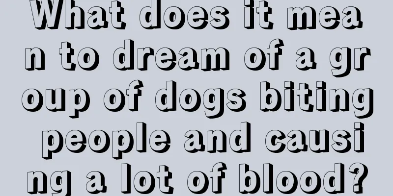 What does it mean to dream of a group of dogs biting people and causing a lot of blood?