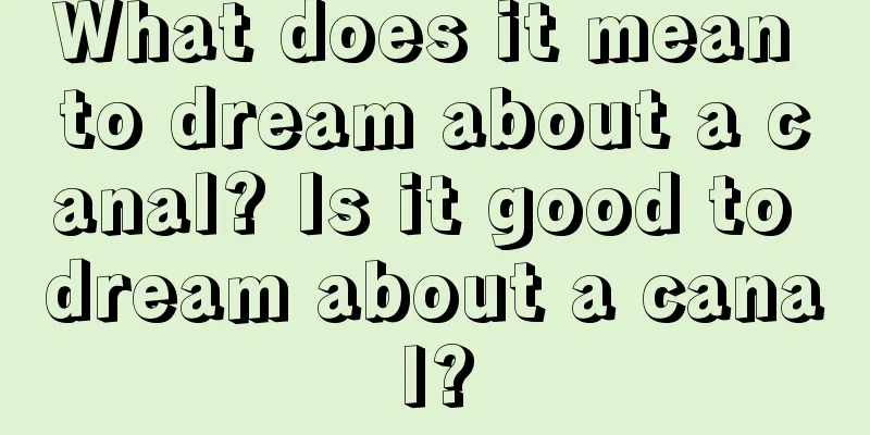 What does it mean to dream about a canal? Is it good to dream about a canal?