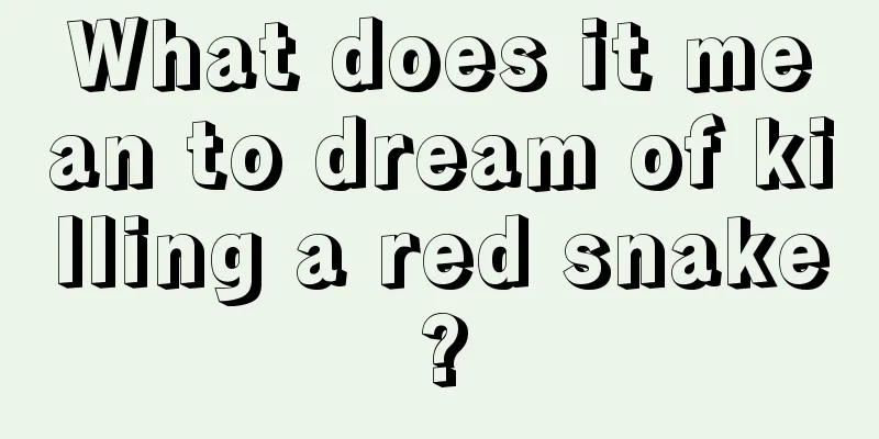 What does it mean to dream of killing a red snake?