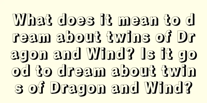 What does it mean to dream about twins of Dragon and Wind? Is it good to dream about twins of Dragon and Wind?