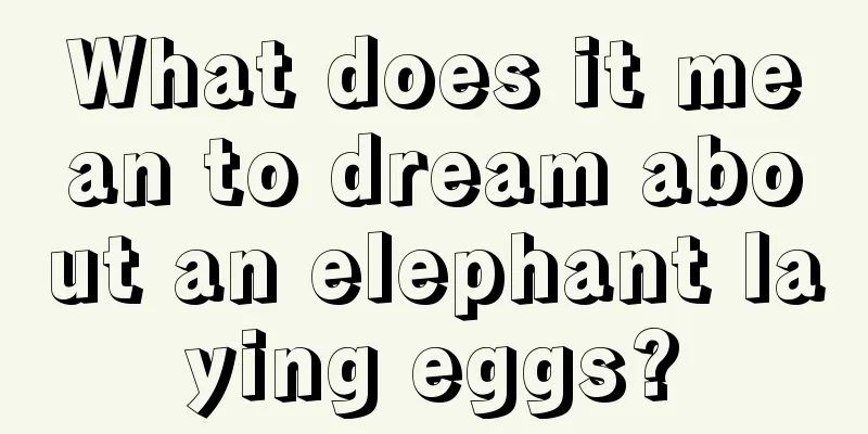 What does it mean to dream about an elephant laying eggs?