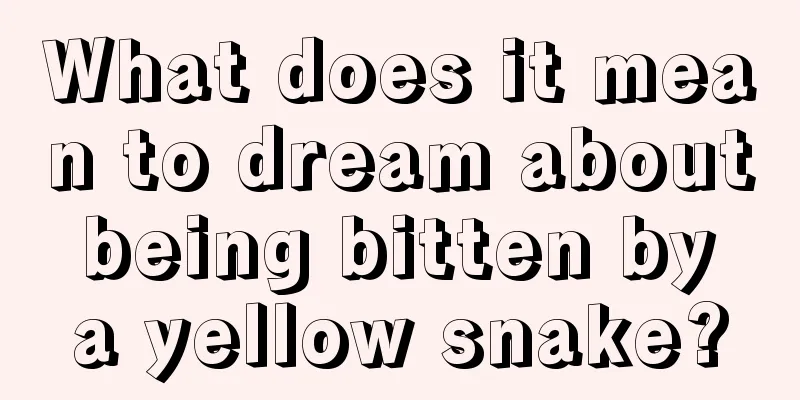 What does it mean to dream about being bitten by a yellow snake?