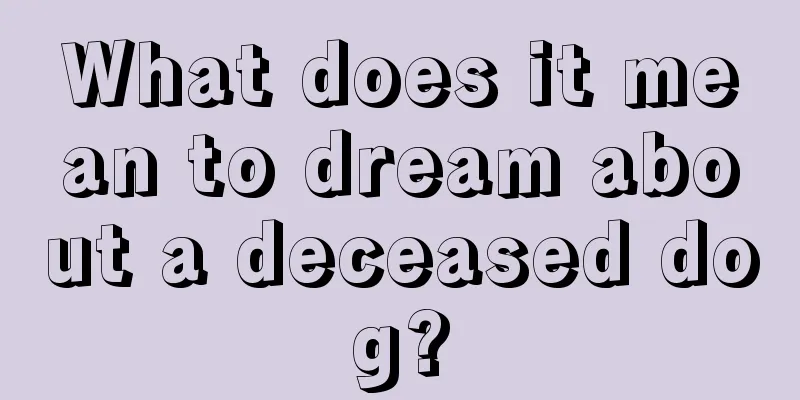 What does it mean to dream about a deceased dog?