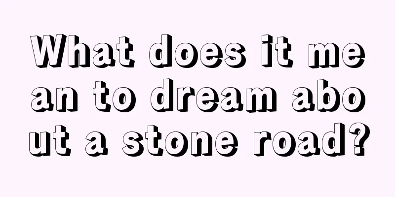 What does it mean to dream about a stone road?