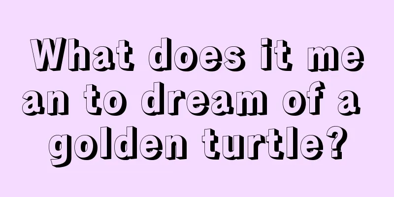 What does it mean to dream of a golden turtle?