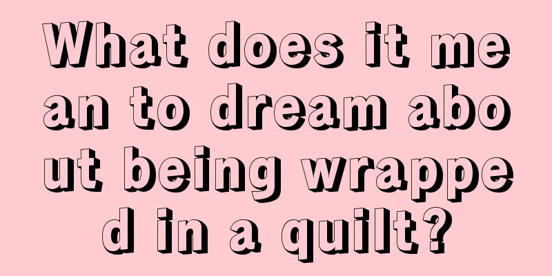 What does it mean to dream about being wrapped in a quilt?