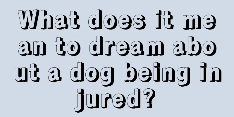 What does it mean to dream about a dog being injured?