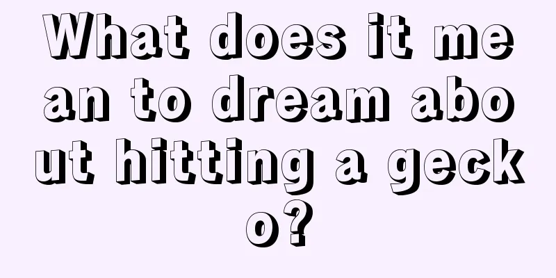 What does it mean to dream about hitting a gecko?