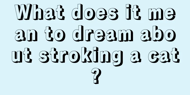 What does it mean to dream about stroking a cat?