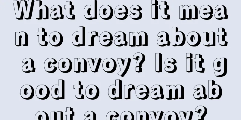 What does it mean to dream about a convoy? Is it good to dream about a convoy?