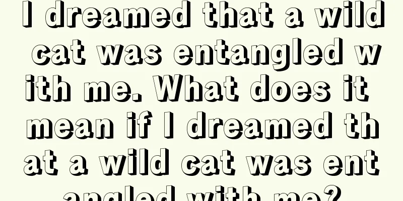 I dreamed that a wild cat was entangled with me. What does it mean if I dreamed that a wild cat was entangled with me?