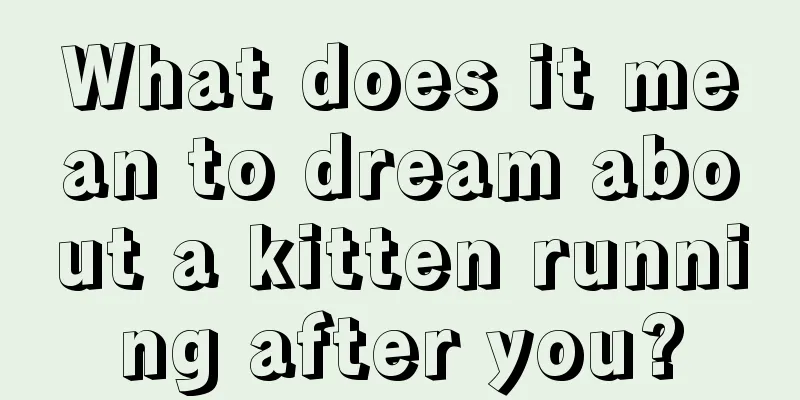 What does it mean to dream about a kitten running after you?