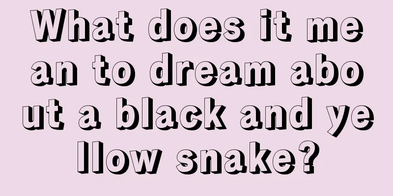 What does it mean to dream about a black and yellow snake?