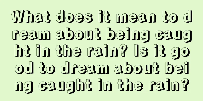 What does it mean to dream about being caught in the rain? Is it good to dream about being caught in the rain?