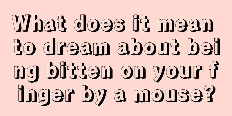 What does it mean to dream about being bitten on your finger by a mouse?