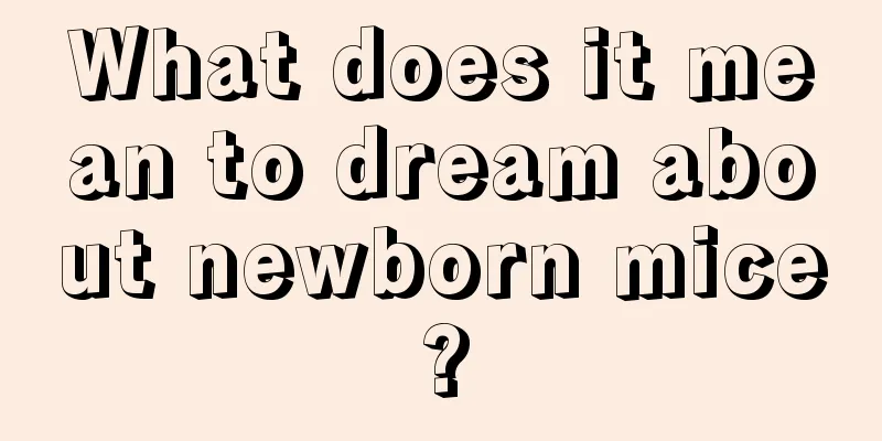 What does it mean to dream about newborn mice?