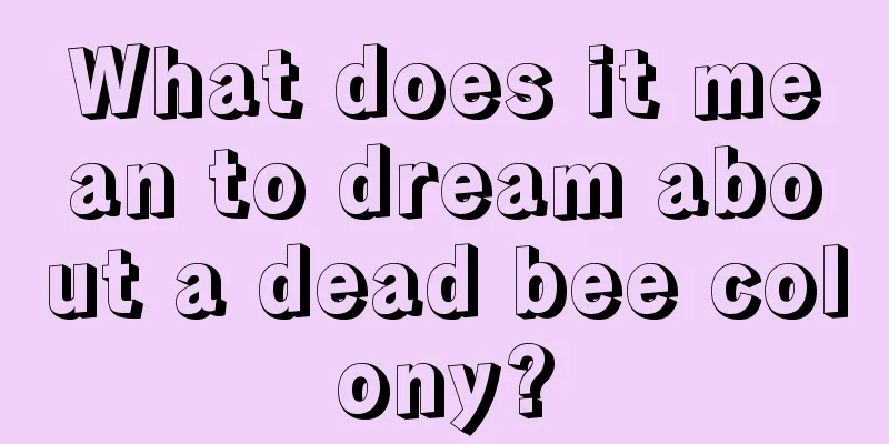 What does it mean to dream about a dead bee colony?