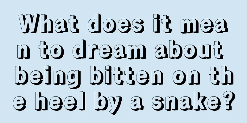 What does it mean to dream about being bitten on the heel by a snake?