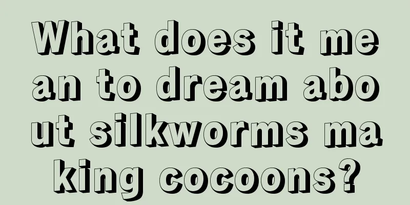 What does it mean to dream about silkworms making cocoons?