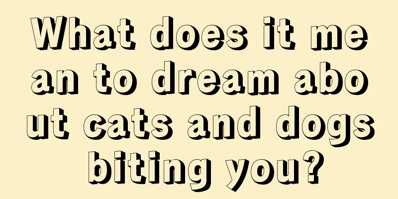 What does it mean to dream about cats and dogs biting you?