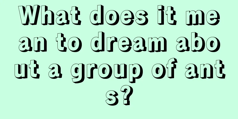 What does it mean to dream about a group of ants?