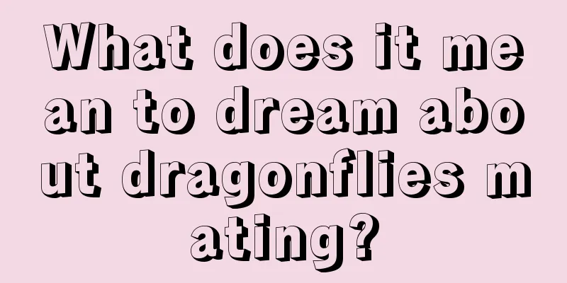 What does it mean to dream about dragonflies mating?