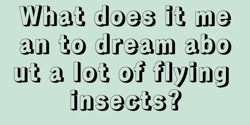 What does it mean to dream about a lot of flying insects?