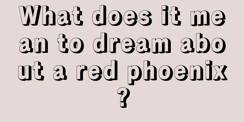 What does it mean to dream about a red phoenix?