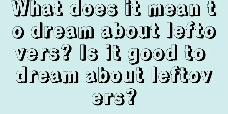 What does it mean to dream about leftovers? Is it good to dream about leftovers?