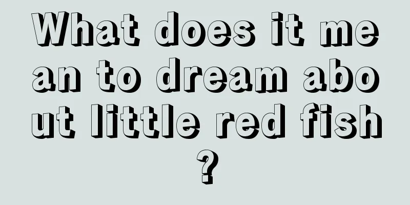 What does it mean to dream about little red fish?