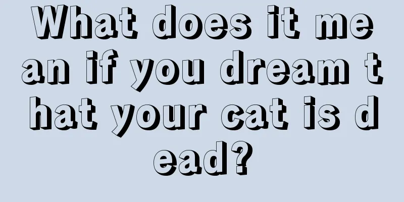 What does it mean if you dream that your cat is dead?