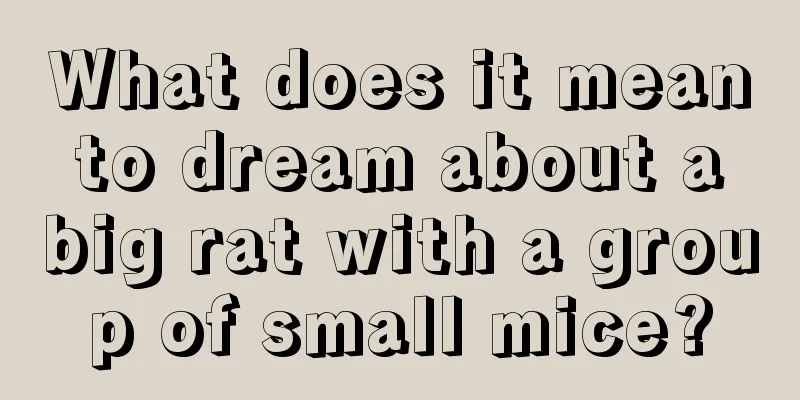 What does it mean to dream about a big rat with a group of small mice?