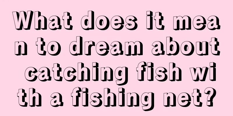 What does it mean to dream about catching fish with a fishing net?