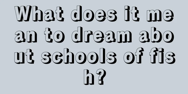 What does it mean to dream about schools of fish?