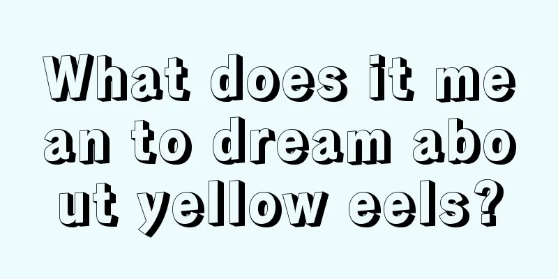 What does it mean to dream about yellow eels?