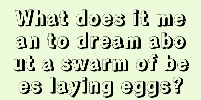 What does it mean to dream about a swarm of bees laying eggs?