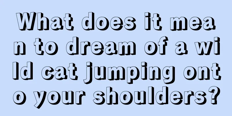 What does it mean to dream of a wild cat jumping onto your shoulders?