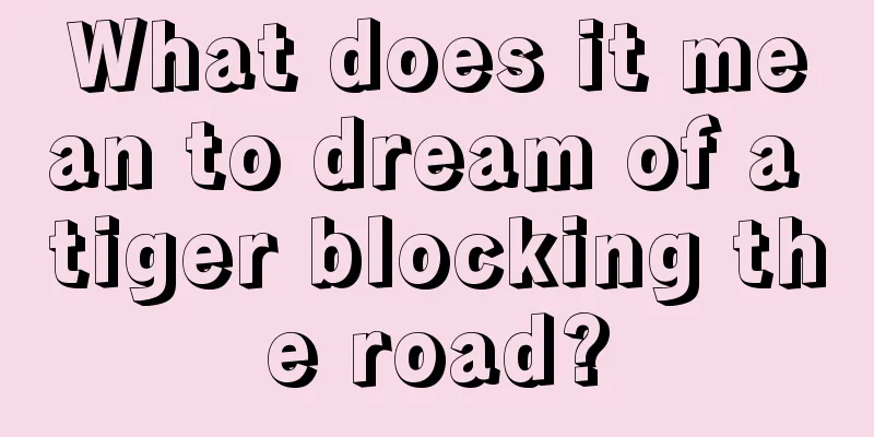 What does it mean to dream of a tiger blocking the road?