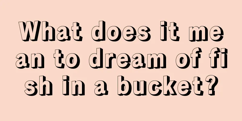 What does it mean to dream of fish in a bucket?