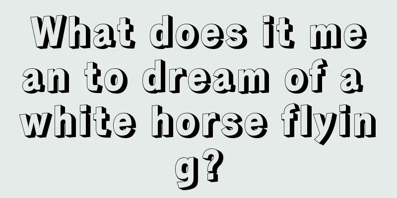 What does it mean to dream of a white horse flying?