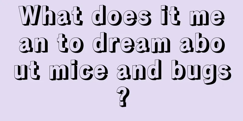 What does it mean to dream about mice and bugs?