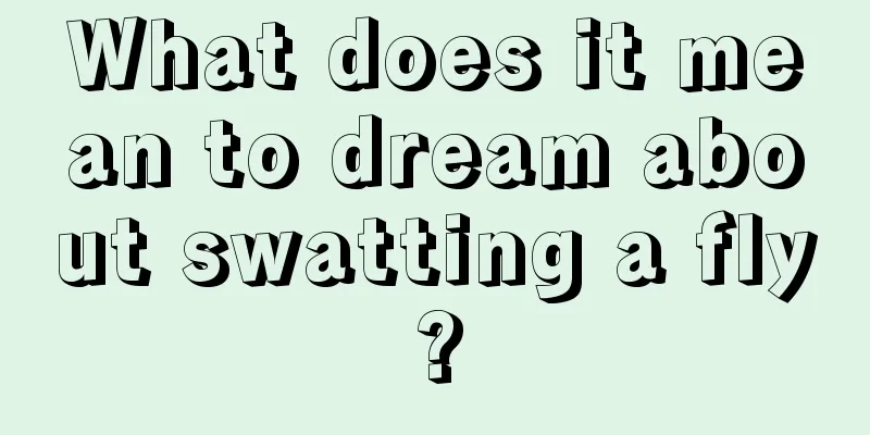 What does it mean to dream about swatting a fly?