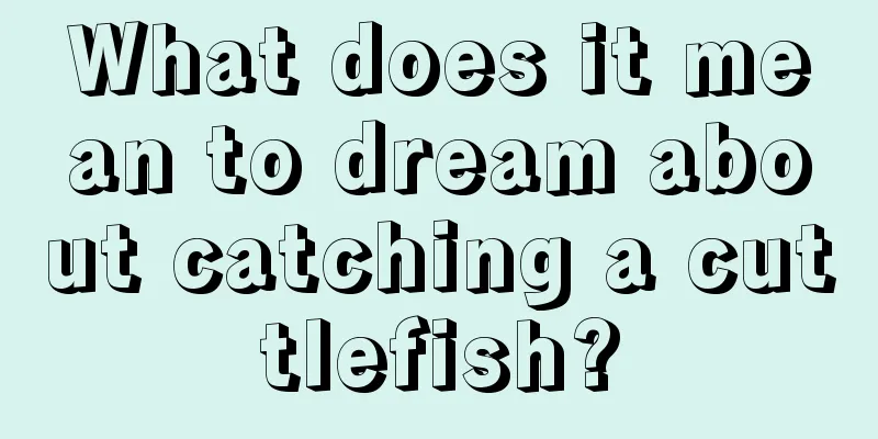 What does it mean to dream about catching a cuttlefish?