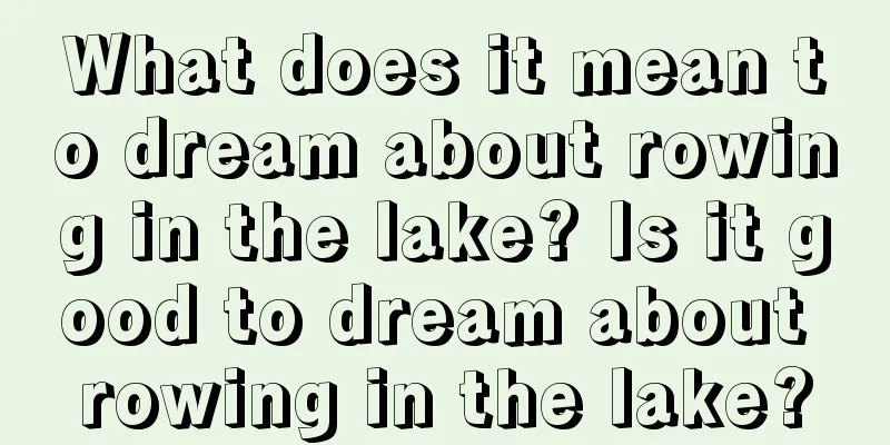 What does it mean to dream about rowing in the lake? Is it good to dream about rowing in the lake?