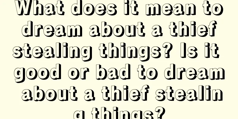 What does it mean to dream about a thief stealing things? Is it good or bad to dream about a thief stealing things?