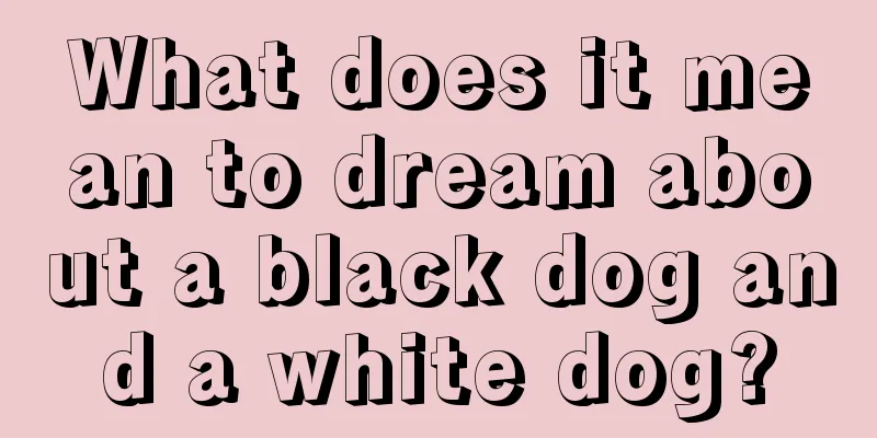 What does it mean to dream about a black dog and a white dog?